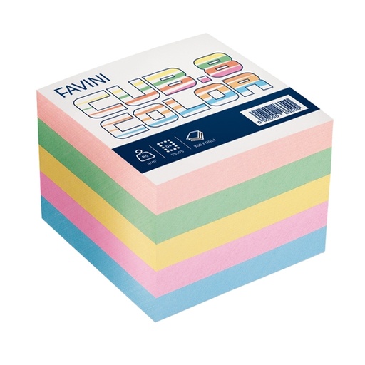 [D47906] CUBOTTO SOFT COLORS 750FG 95X95MM 80GR FAVINI