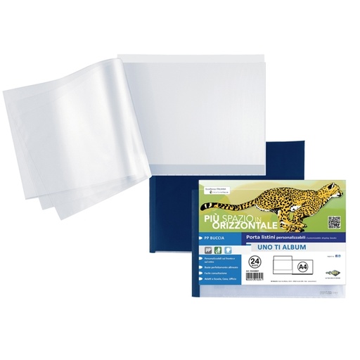 [D48105] Portalistini personalizzabile UnoTI 30x22cm 24 buste A4Album Sei Rota