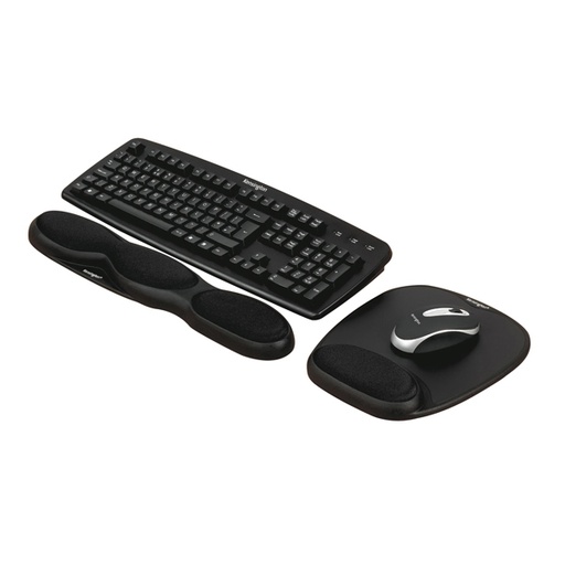 [D48245] MOUSEPAD C/ POGGIAPOLSI COMFORT GEL NERO KENSINGTON