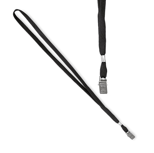 [D48302] 100 CORDONCINI NERO PER PORTANOME 49X1CM ART.31-093