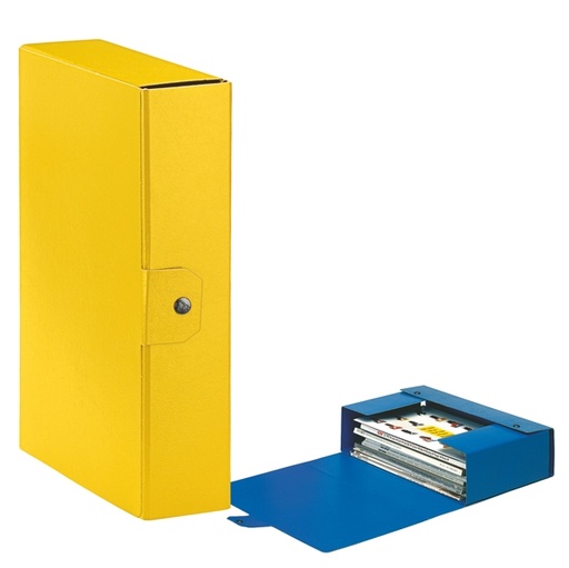 [D48350] Scatola progetto C28 25x35cm dorso 8 giallo ESSELTE
