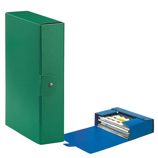 [D48352] Scatola progetto C28 25x35cm dorso 8 verde ESSELTE