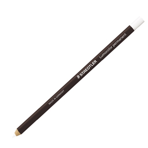 [D48435] MATITA LUMOCOLOR(R) PERMANENTE GLASOCHROM BIANCO STAEDTLER