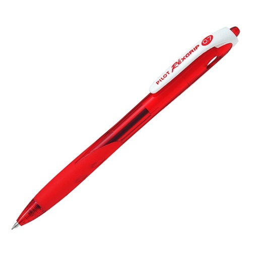 [D48446] PENNA SFERA SCATTO REXGRIP BEGREEN 0.7MM ROSSO PILOT