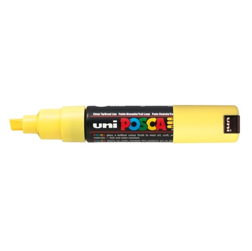 [D48510] Marcatore UNI POSCA PC8K p.scalpello 8mm giallo UNI MITSUBISHI