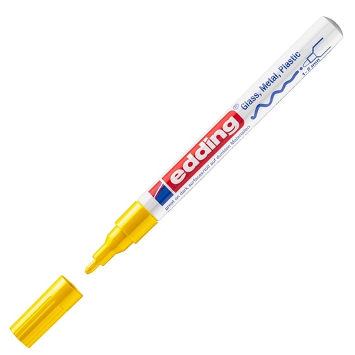 [D48576] Marcatore EDDING 751 punta fine vernice giallo