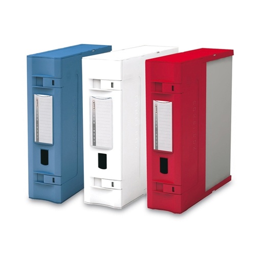 [D49396] SCATOLA ARCHIVIO COMBI BOX E600 ROSSO 29,8X36,2 D.9CM