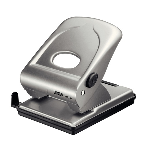 [D49721] Perforatore 2 fori passo 8 FMC40 max 40fg argento RAPID