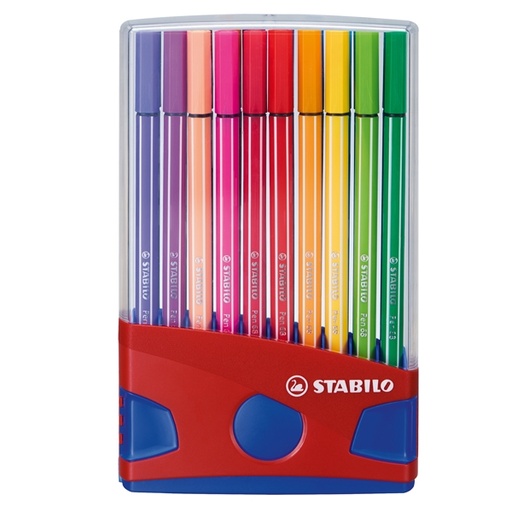 [D49978] ASTUCCIO 20 PENNARELLI STABILO PEN 68 COLOR PARADE