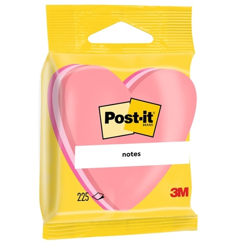[D50114] BLOCCO CUORE 225 foglietti Post-it(R) 70x70mm 2007-H 72gr
