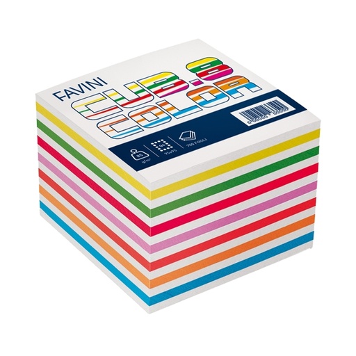 [D50180] CUBOTTO COLOR 750FG 95X95MM 90GR FAVINI