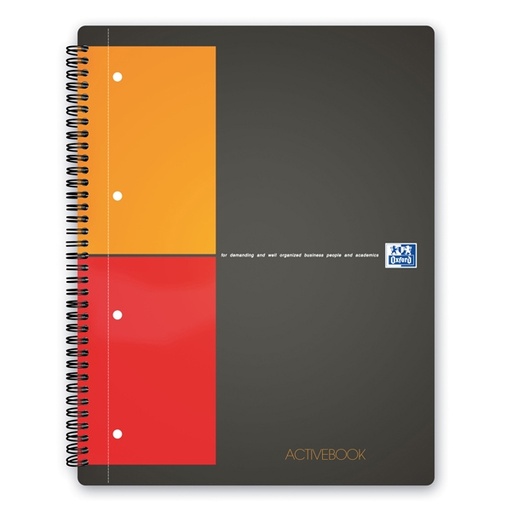 [D50186] Maxi spiralato 240X297mm 5mm c/margine 80gr 80fg Activebook OXFORD