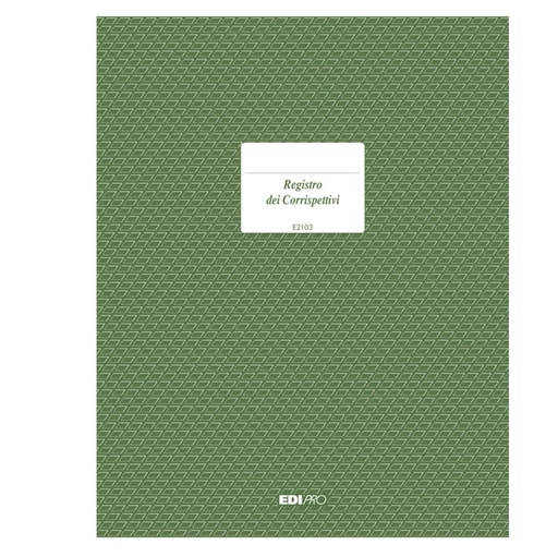 [D50236] REGISTRO IVA CORRISPETTIVI 31X24,5 15PAG. numerate E2103