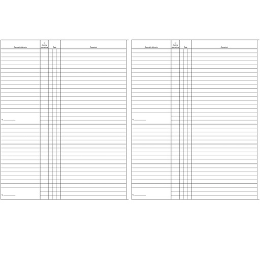 [D50238] REGISTRO LIBRO SOCI SPA/SRL 31X24,5 47PAG. E2376