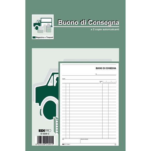 [D50281] BLOCCO BUONI DI CONSEGNA 50/50 23X15CM RIC E5209C