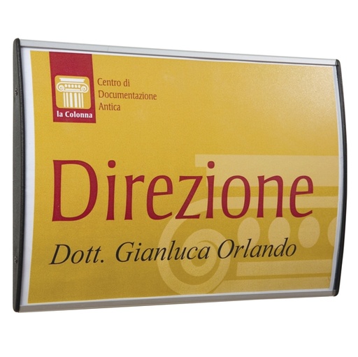 [D50471] SEGNALETICA A PARETE 10X15CM PROFILO SILVER ARKO