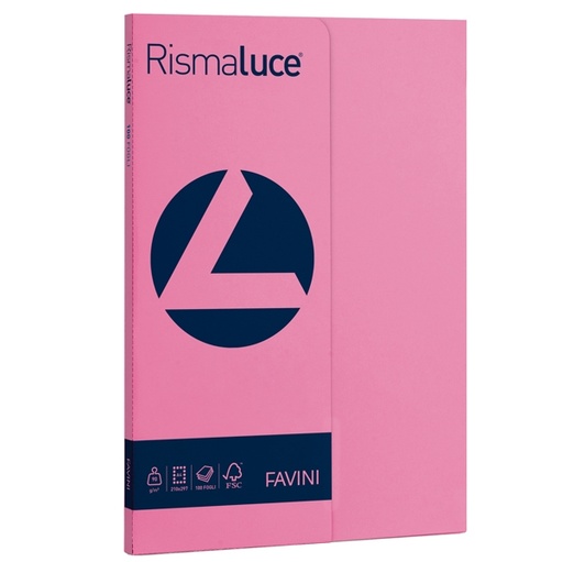 [D50567] Carta RISMALUCE SMALL A4 90gr 100fg ciclamino 58 FAVINI