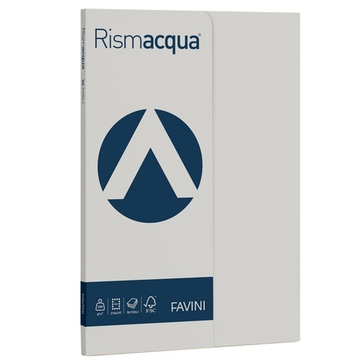 [D50601] Carta RISMACQUA SMALL A4 200gr 50fg ghiaccio 12 FAVINI