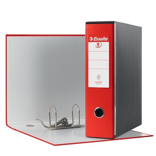 [D50957] Registratore EUROFILE G53 rosso dorso 8cm f.to commerciale ESSELTE