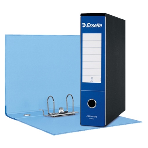 [D50962] Registratore ESSENTIALS G75 blu dorso 8cm f.to protocollo ESSELTE