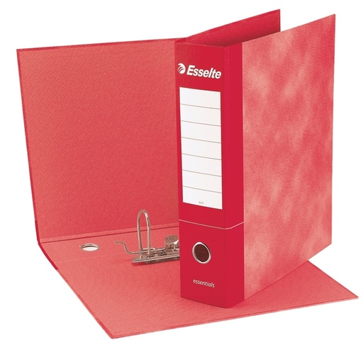 [D50966] Registratore ESSENTIALS G73 rosso dorso 8cm f.to commerciale ESSELTE