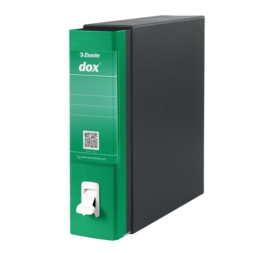 [D51238] Registratore New Dox 1 verde dorso 8cm f.to commerciale Esselte