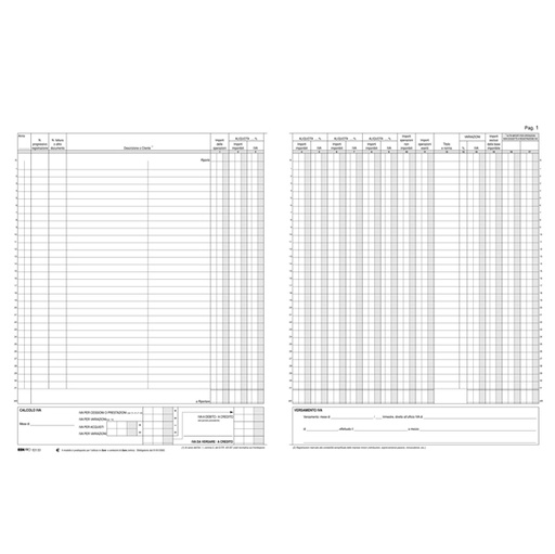 [D51252] REGISTRO IVA FATTURE 31X24,5 22 PAG. E2133 EDIDRO
