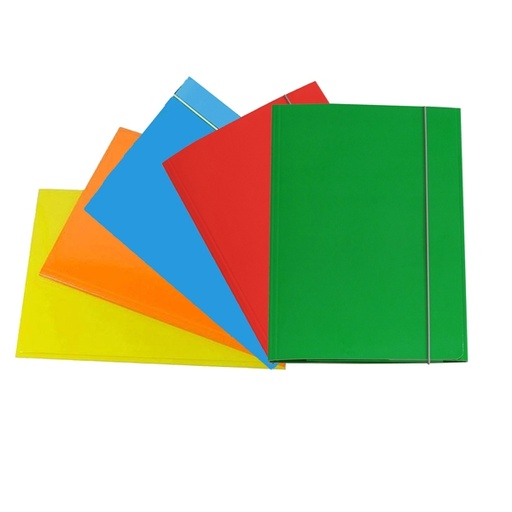 [D51437] CARTELLINA CON ELASTICO 32PL 25X34CM ASSORTITO
