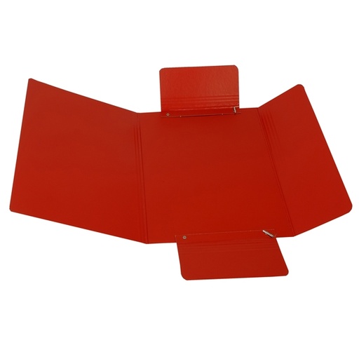 [D51438] CARTELLINA C/ELASTICO 25X34CM ROSSO PRESSPAN 32P