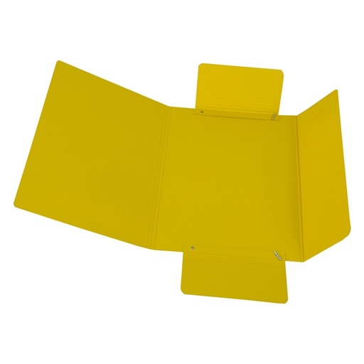 [D51441] CARTELLINA C/ELASTICO 25X34CM GIALLO PRESSPAN 32P
