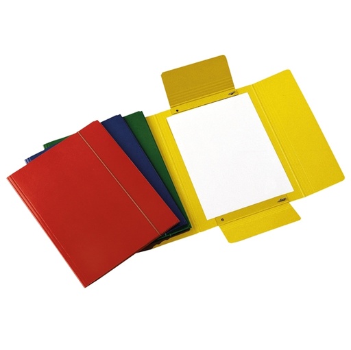 [D51442] CARTELLINA C/ELASTICO 25X34CM ASSORTITO PRESSPAN 32P