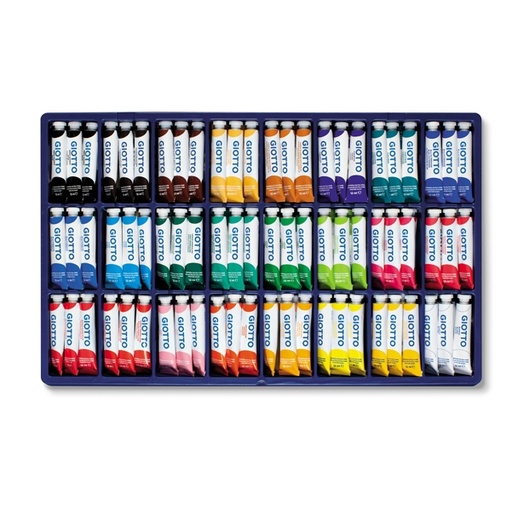 [D51459] VETRINETTA 144 TEMPERA GIOTTO TUBO 4 (12ML) ASSORT.