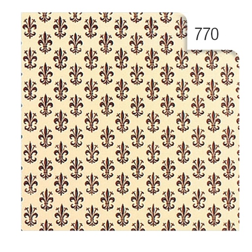[D51461] ROTOLO CARTARIVESTO 50X500CM GIGLIO MARRONE LAVABILE REX58
