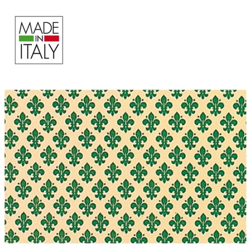 [D51466] ROTOLO CARTARIVESTO 49X300CM GIGLIO VERDE ADESIVO REXTACO