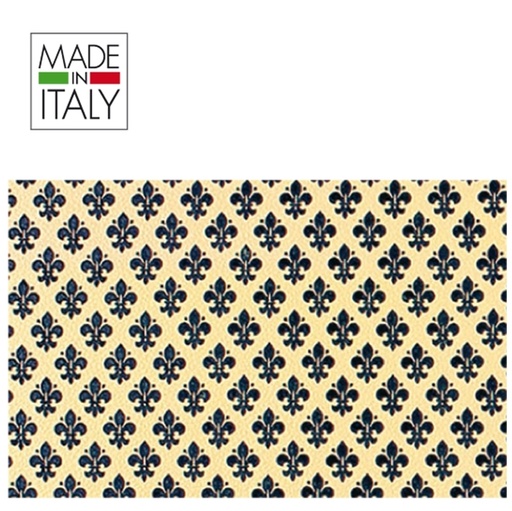 [D51468] ROTOLO CARTARIVESTO 49X300CM GIGLIO BLU ADESIVO REXTACO