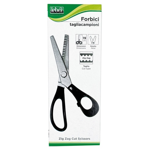[D51494] Forbici tagliacampioni ZIG-ZAG 19cm lama in ghisa 4340 LEBEZ