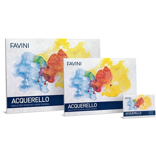 [D51594] Blocco ACQUERELLO 10fg 340gr 35X50cm FAVINI