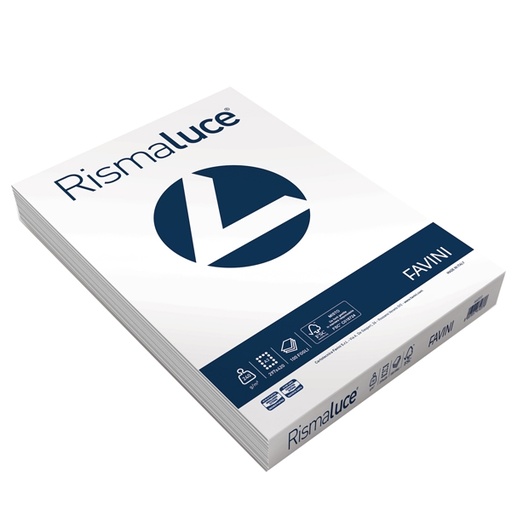 [D51605] CARTA RISMALUCE 240GR A3 100FG BIANCA FAVINI