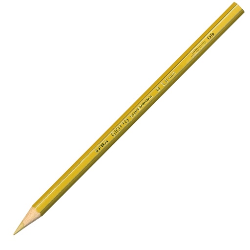 [D51675] Pastello Giotto Supermina monocolore giallo ocra 09