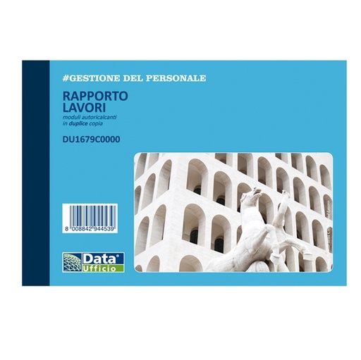 [D93656] Blocco rapporto lavori 50x2 autoric. DU1679C0000