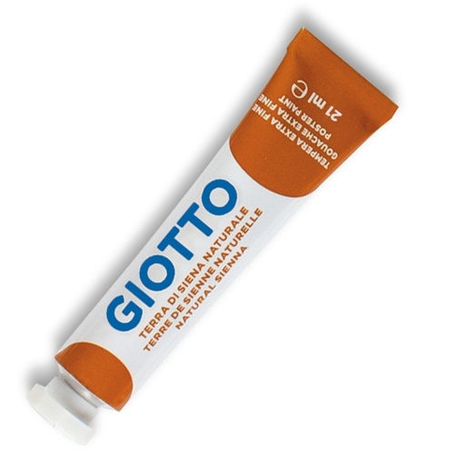 [D51894] TEMPERA GIOTTO TUBO 7 (21ML) TERRA DI SIENA NATURALE 20