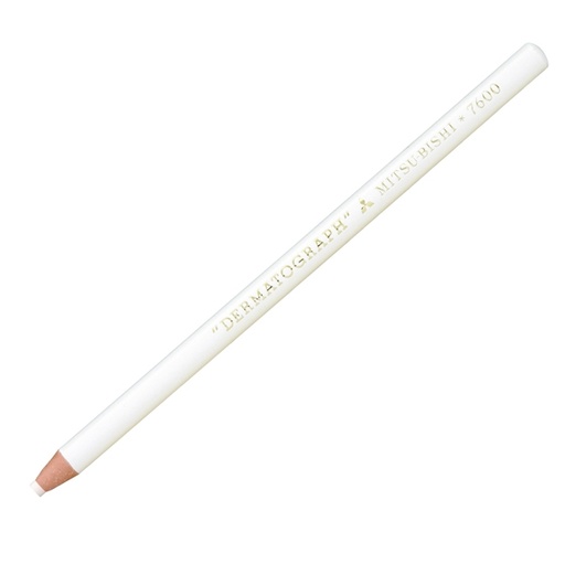 [D52078] Matita dermotografica 7600 bianco UNI MITSUBISHI