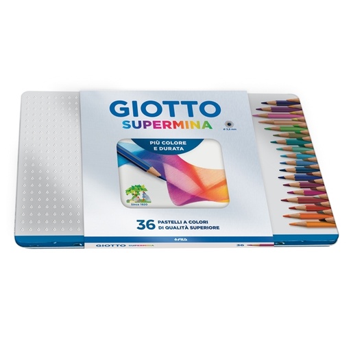 [D52700] ASTUCCIO METALLO 36 PASTELLI SUPERMINA GIOTTO