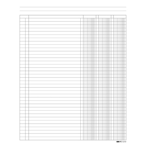 [D52870] REGISTRO A 3 COLONNE 100PAG. 31X24CM E2769 EDIPRO
