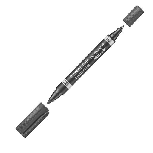 [D52920] PENNARELLO LUMOCOLOR DUO PERMANENT 348 F/M NERO