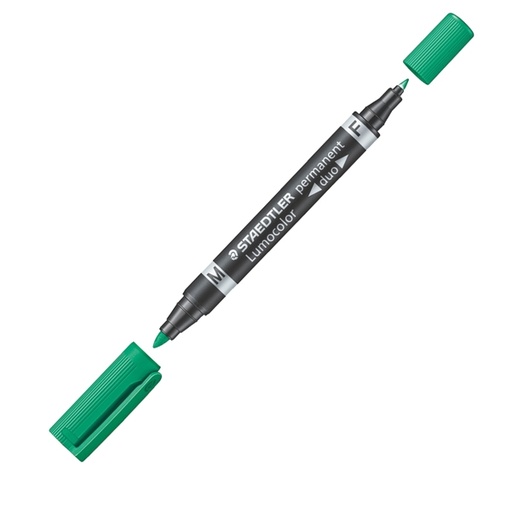[D52923] PENNARELLO LUMOCOLOR DUO PERMANENT 348 F/M VERDE