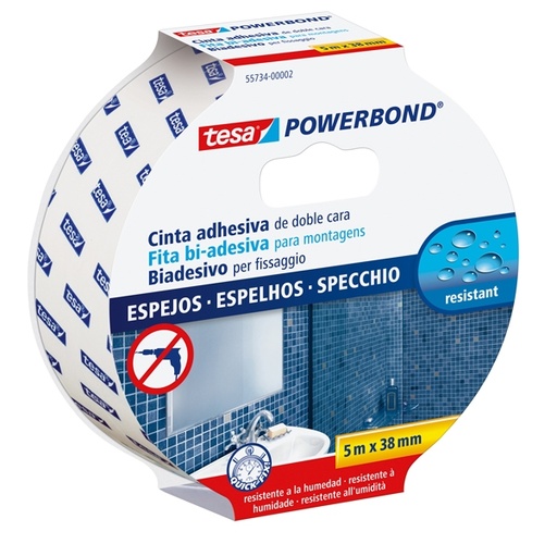 [D53126] NASTRO BIADESIVO 5MTX38MM PER SPECCHI