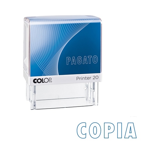 [D53184] Timbro Printer 20/L G7 autoinchiostrante 14x38mm "COPIA" COLOP