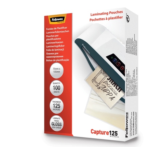 [D53382] Scatola 100 pouches CAPTURE125 125mic A4 Fellowes