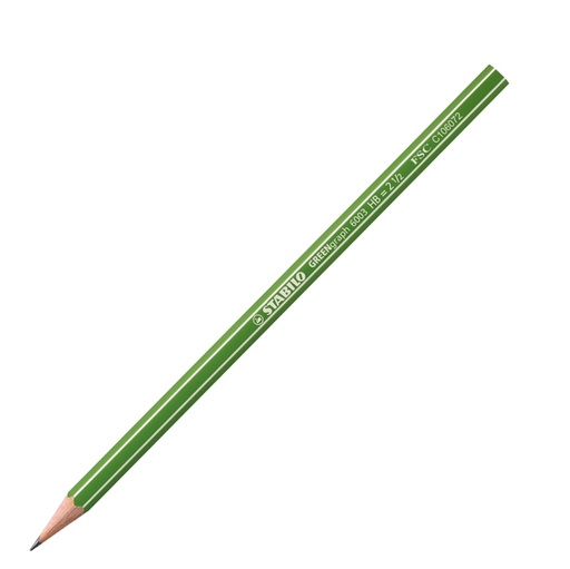 [D53484] SCATOLA 12 MATITE GRAFITE HB FSC STABILO GREEN GRAPH